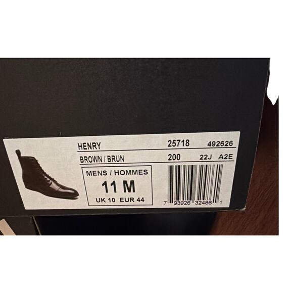 Stacy Adams Henry Cap Toe Lace Up Boot Brown Size 11 New main image 7